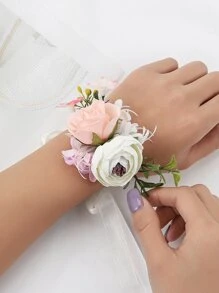 1 件欧式森系手腕花，适合婚礼装饰