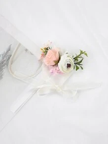 1 件欧式森系手腕花，适合婚礼装饰