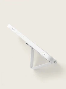 Giá đỡ điện thoại di động kéo đẩy màu trơn - trắng - Xem 6