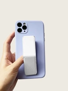 Giá đỡ điện thoại di động kéo đẩy màu trơn - trắng - Xem 4