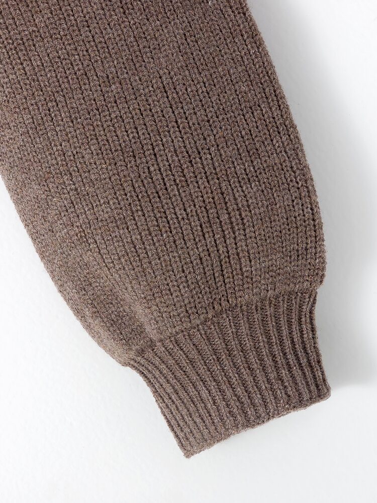 Áo len nữ màu trơn Giải trí - Màu nâu  Mocha - Xem 4