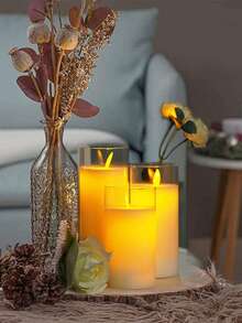 1cái Nến không lửa điện tử - Màu vàng - Xem 3