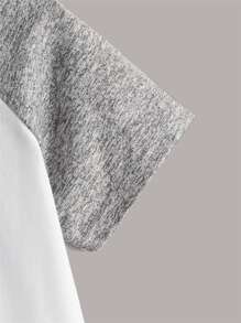 SHEIN Toddler Boys Raglan Sleeve Bird Print Tee - White - View 4