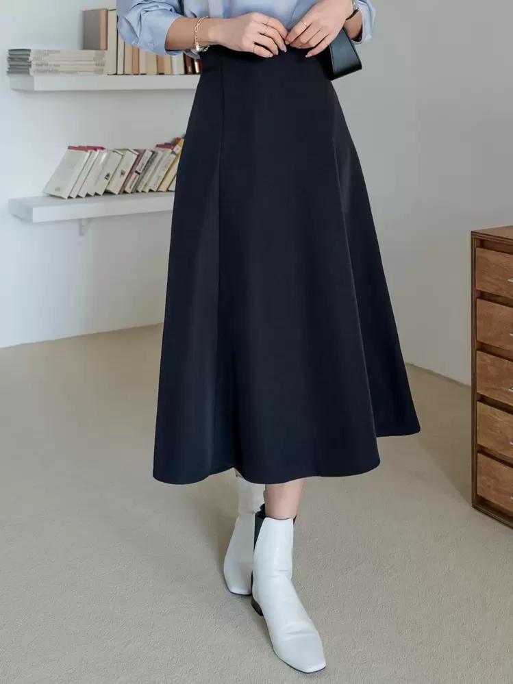DAZY ハイウエスト フレアスカート ロングスカート | SHEIN JAPAN