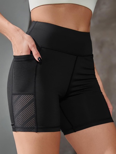 Absorbs Sweat Breathable Softness Sports Shorts With Phone Pocket Sweater Shorts