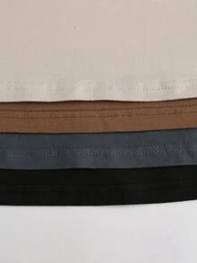 SHEIN Unity 4入組素色背心上衣 - 彩色 - 查看 4