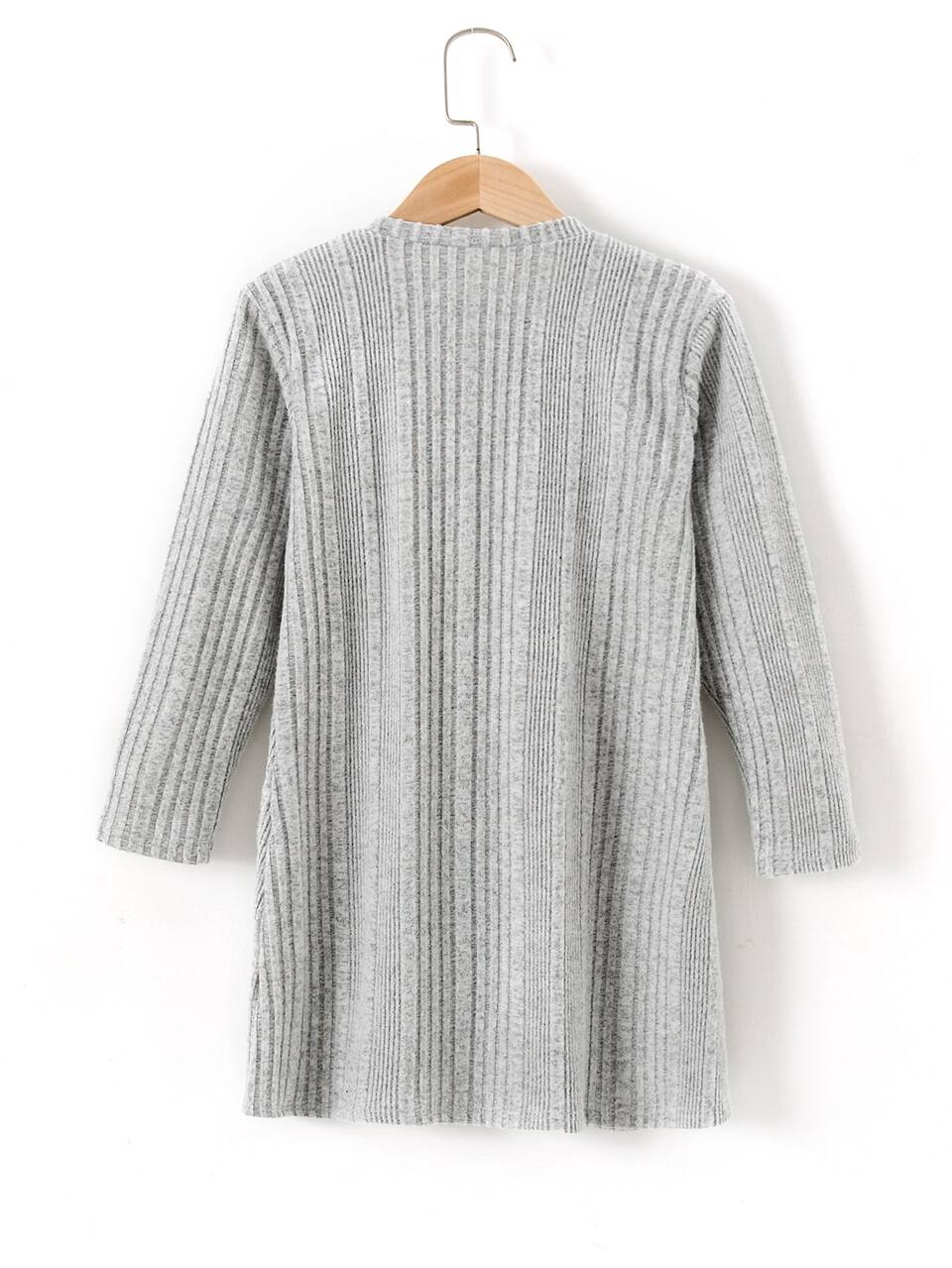 Girls Ribbed Knit Sweater Dress