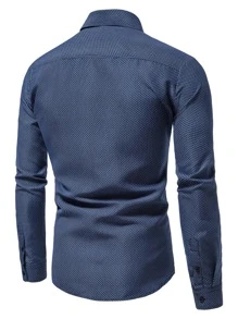 Manfinity Mode 男士菱形印花襯衫