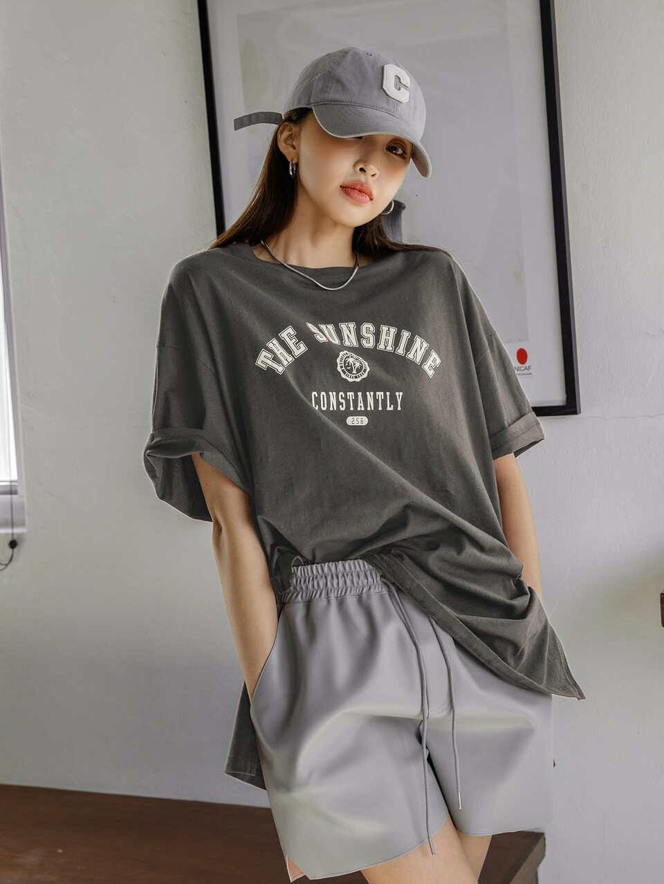 Letter Graphic Drop Shoulder Tee