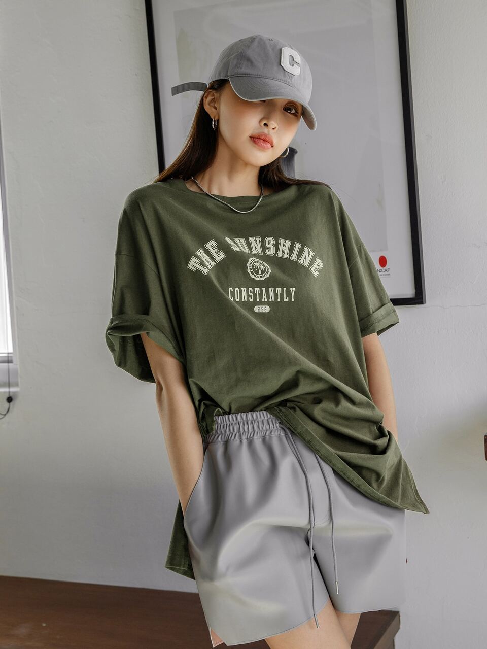 Letter Graphic Drop Shoulder Tee