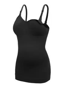 SHEIN 2 Packs Maternity Seamless Cami Top For Mother - Multicolor - View 4