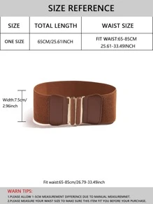 Vestido casual con cinturón y cremallera para mujer, adecuado para el uso diario - Café integral - Ver 4