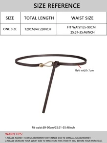 Thắt lưng Skinny tối giản - Cà phê nâu - Xem 5