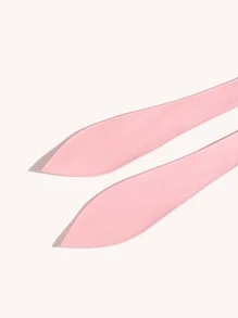 大碼尺碼素色寬腰帶 - 粉色 - 查看 2