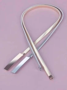 2pcs Solid Metallic Belt - Multicolor - View 2