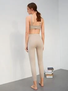 SHEIN Cashmere 3-Piece Lounge Set - Apricot - View 3