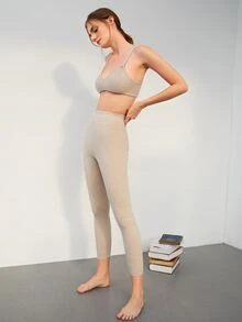 SHEIN Set lounge 3 piezas de cachemira - Albaricoque - Ver 10