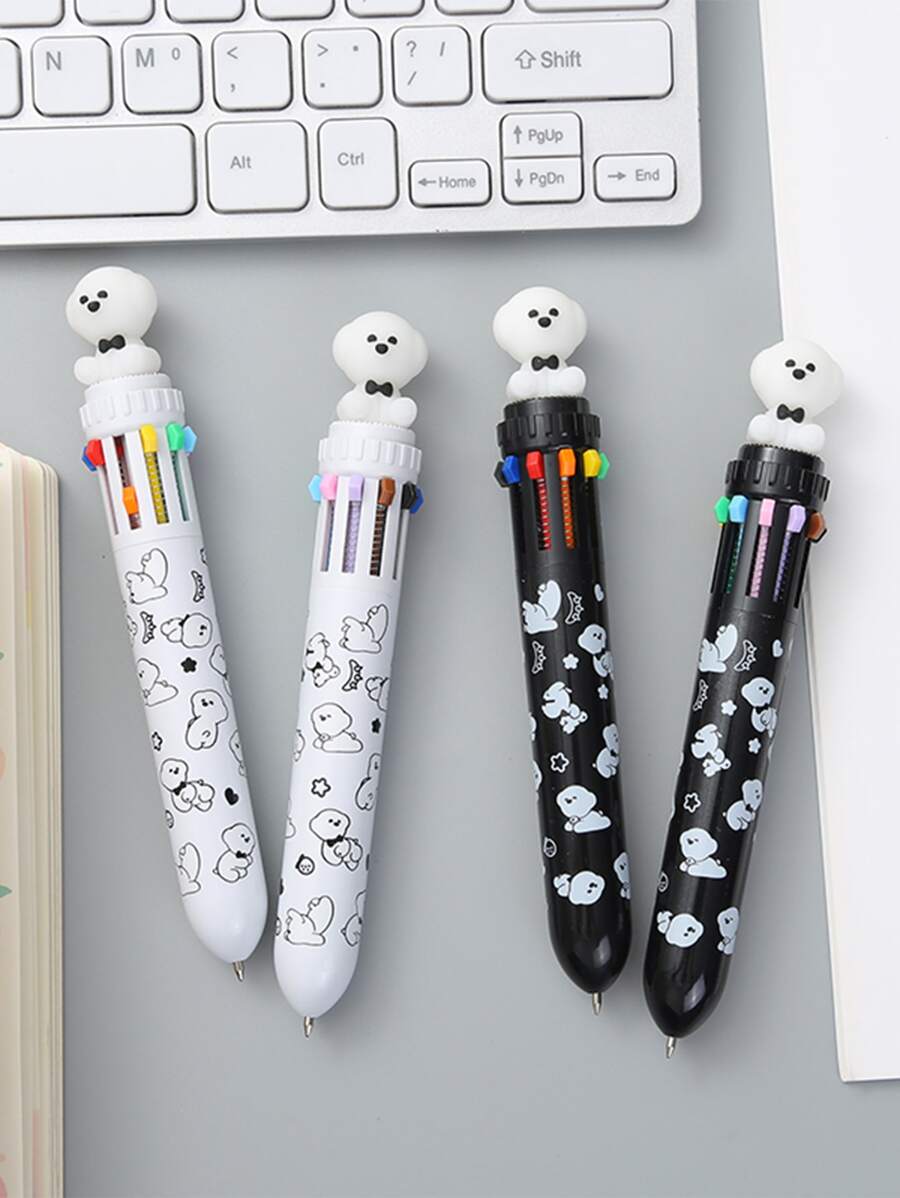 1pc Cartoon Graphic Random Color Ballpoint Pen - Multicolor - View 1