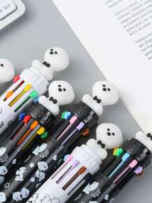 1pc Cartoon Graphic Random Color Ballpoint Pen - Multicolor - View 3