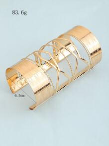 Hollow Out Bracelet - Yellow Gold - View 4