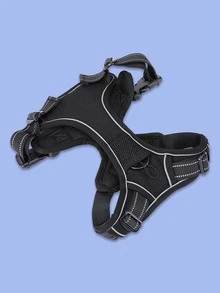 Arnés para mascotas transpirable - Negro - Ver 3