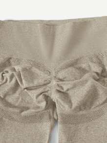 Yoga Basic 4入組寬版腰帶運動打底褲 - 彩色 - 查看 3