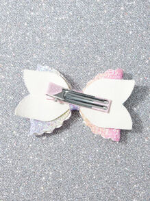 2pcs Bow Decor Random Color Pet Hair Clip - Multicolor - View 4