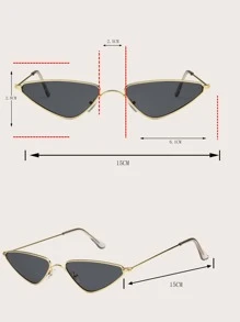 男士猫眼时尚眼镜，适合日常驾驶和户外活动 - 黑色 - 查看 5