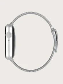 1入組磁性金屬手錶帶,適用於38/40/41/42/44/45/49mm Apple Watch Ultra/se9/8/7/6/5/4/3/2/1 - 銀色 - 查看 3