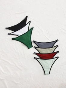 7 piezas Bragas unido en contraste - Multicolor - Ver 2