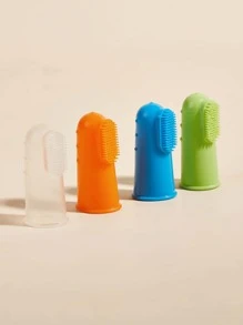4pcs Pet Finger Toothbrush, Suitable For Cats And Dogs, For Pet Dental Cleaning - Multicolor - View 6