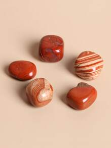 5入組DIY石頭幾何首飾配件 - 紅色 - 查看 5