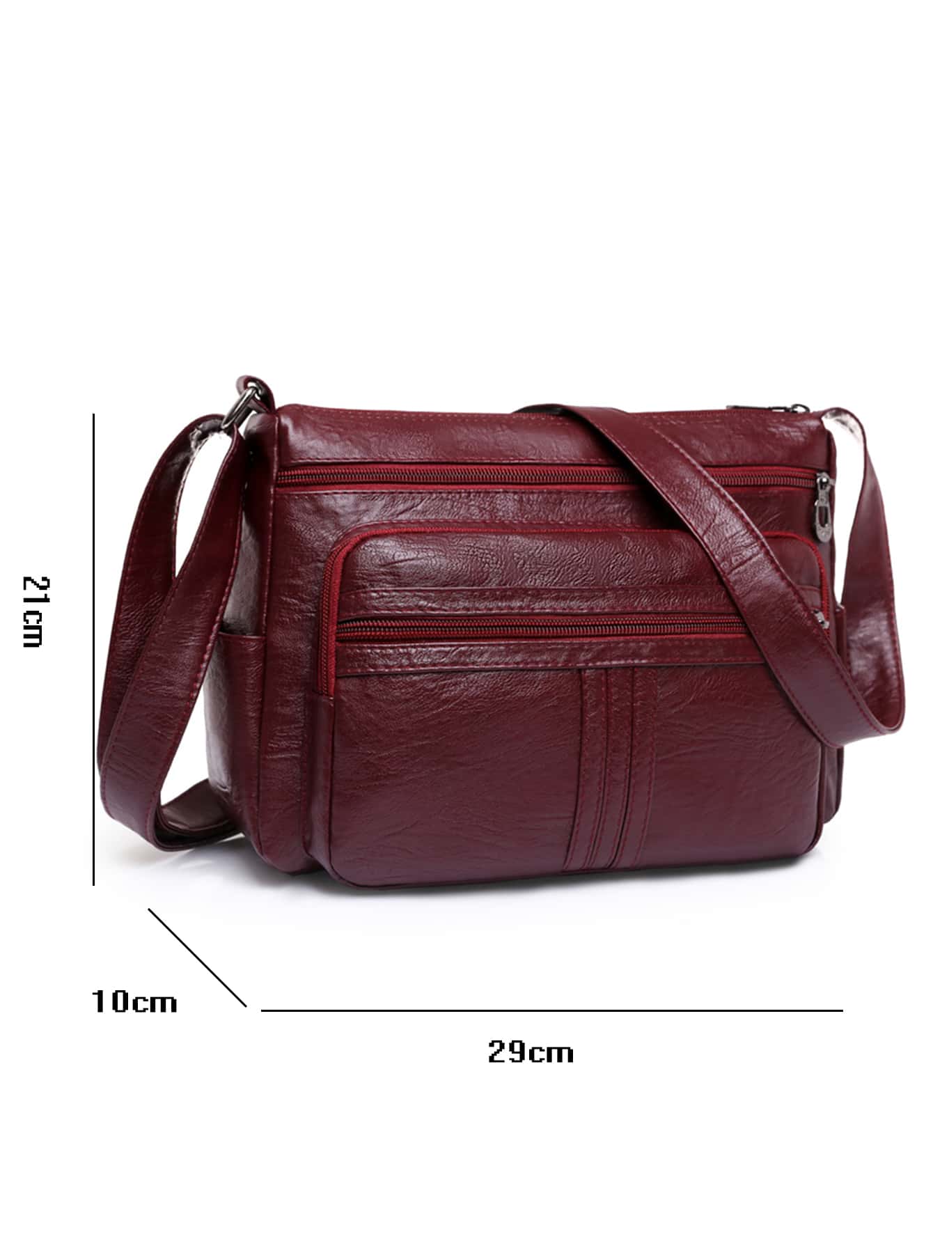 Vintage Design Multi-zip Crossbody Bag picture 4