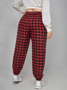 SHEIN Unity Quần Plus Size Kẻ sọc Giải trí - Nhiều màu - Xem 2