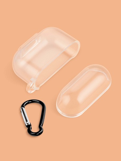 Coque compatible avec Airpods 3 transparente à crochet