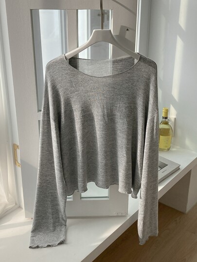 Oversized Shirt, Langarm Damen Oberteil für den Herbst