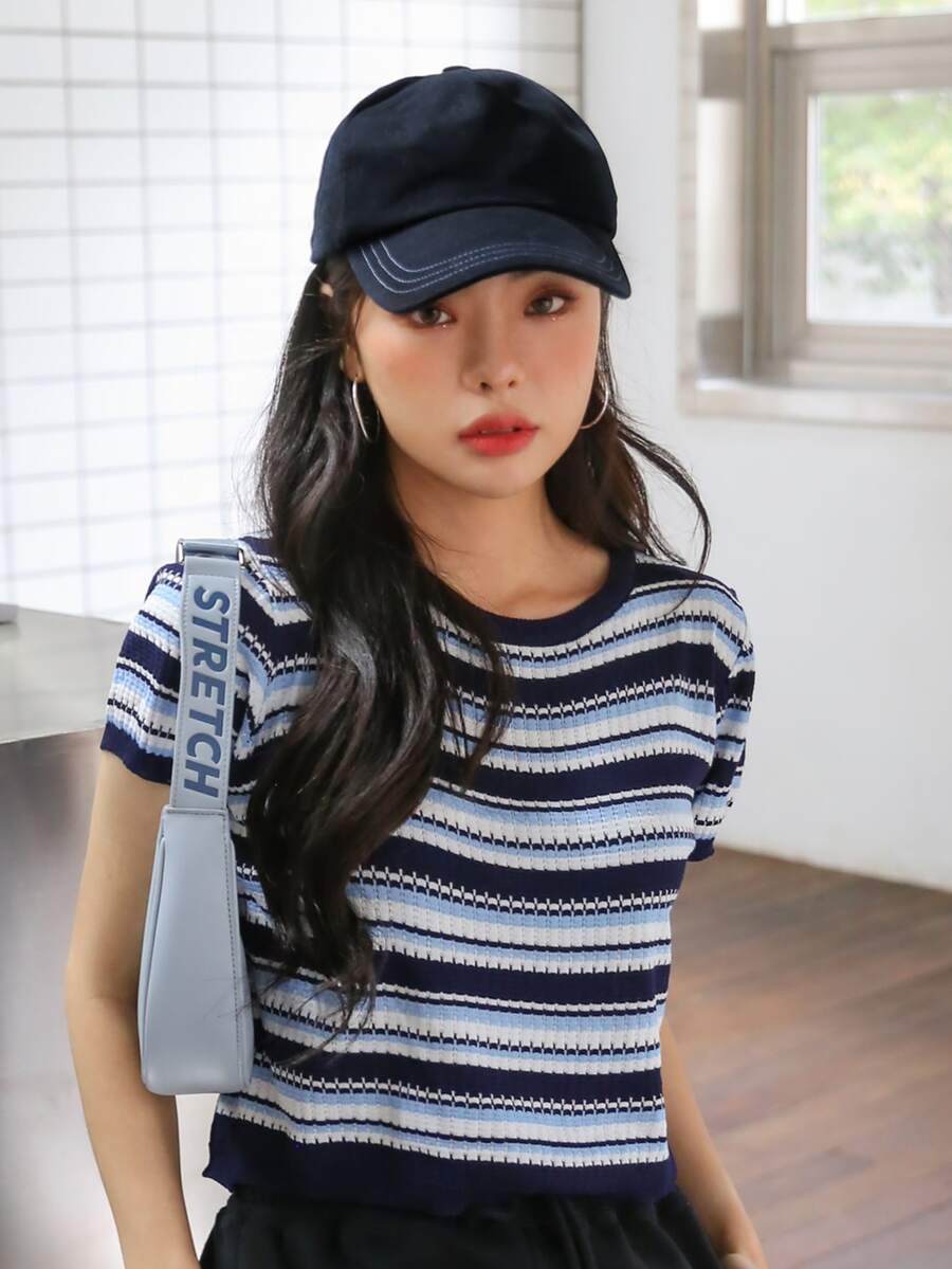 DAZY Áo nữ Sọc Giải trí - Nhiều màu - Xem 1