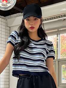 DAZY Áo nữ Sọc Giải trí - Nhiều màu - Xem 6