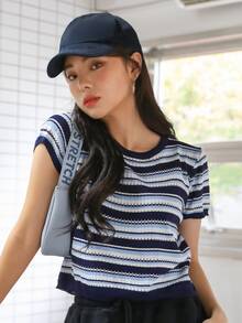 DAZY Áo nữ Sọc Giải trí - Nhiều màu - Xem 8