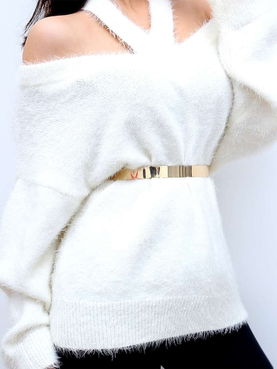 圓球吊墜皮帶 - 金色 - 查看 1