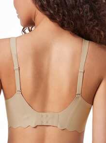 LUVLETTE Scallop Trim Lightly Lined Bra - Apricot - View 2