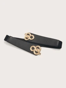 1pc Chinese Knot Retro Elegant Palace Style Waist Belt For Women - Black - View 4