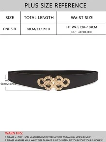 1pc Chinese Knot Retro Elegant Palace Style Waist Belt For Women - Black - View 3