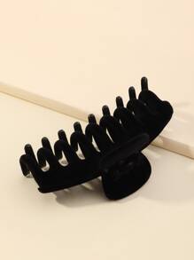 Plain Hair Claw Casual - Black - View 2