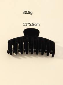 Plain Hair Claw Casual - Black - View 4