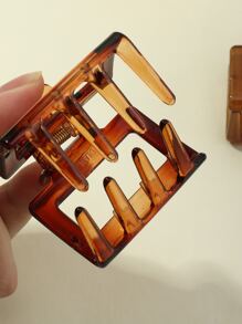 3入組壓克力髮爪 - 棕色 - 查看 5