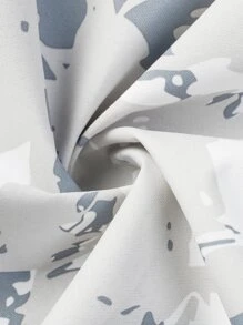 Chaqueta deportiva con capucha con cremallera y estampado gráfico aleatorio en estilo de novio para hombres - Multicolor - Ver 6