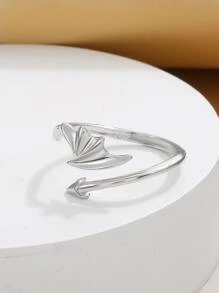 Anillo flecha con diseño - Plateado - Ver 4