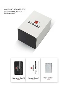 男士防水機械手表 - 咖啡棕 - 查看 3