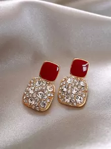 Andkiss 水鑽裝飾耳墜 - 彩色 - 查看 1